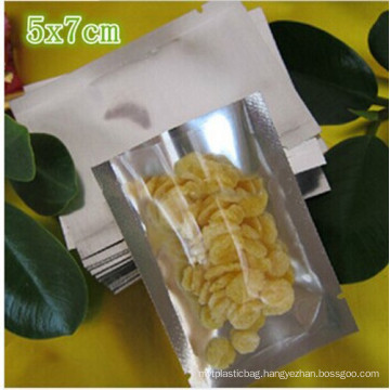 Open top aluminium foil food plastic packing bag